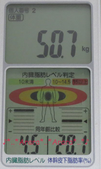 実験前の体重画像