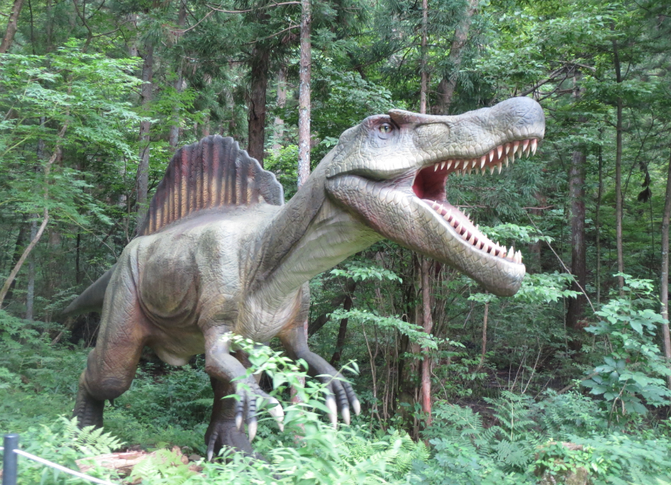 かつやまディノパーク「スピノサウルス」画像